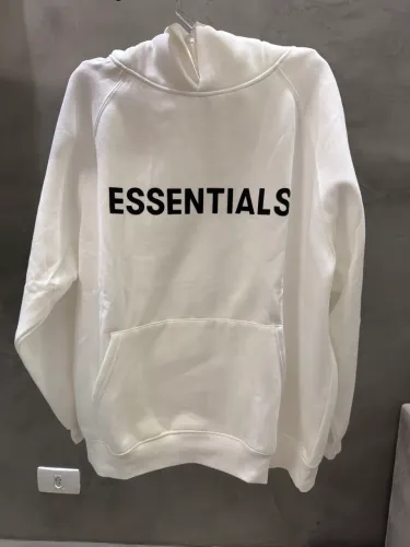 BLUSA DE MOLETOM ESSENTIALS BRANCO M