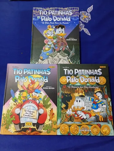 Biblioteca Don Rosa 7 volumes Incluindo Tesouro dos 10 avatares e Retorno dos 3 cavaleiros