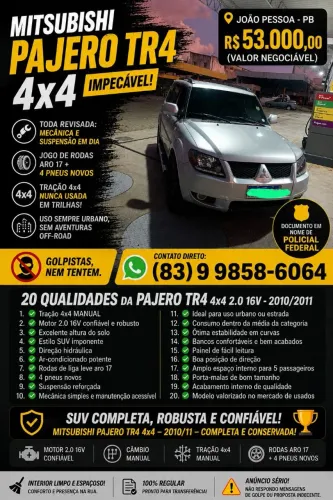 Mitsubishi Pajero TR4 2.0/ 2.0 Flex 16V 4X4 Mec. 2011