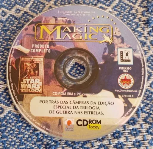 Cdrom Making Magic Especial Trilogia Guerra Nas Estrelas