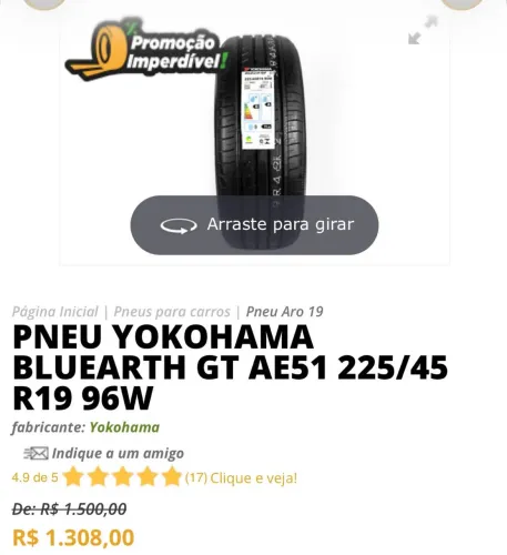 Pneus aro 19