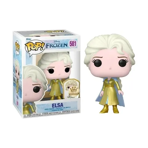 Funko pop frozen II - Elsa 581 - exclusive Disney edition (golden com pin)