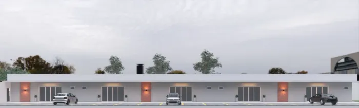 Conjunto de salas comerciais em fase final de construção centro Brodowski