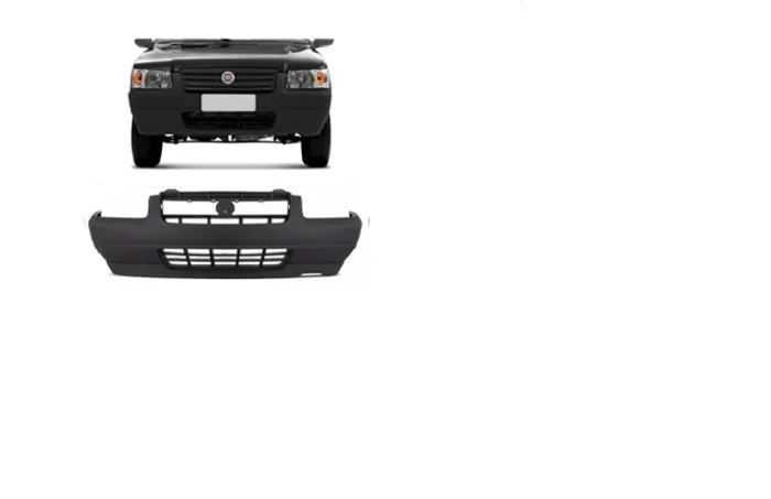 Para-Choque Dianteiro Uno Way Preto Texturizado Com Furos  2004/2010 - 02/1605P