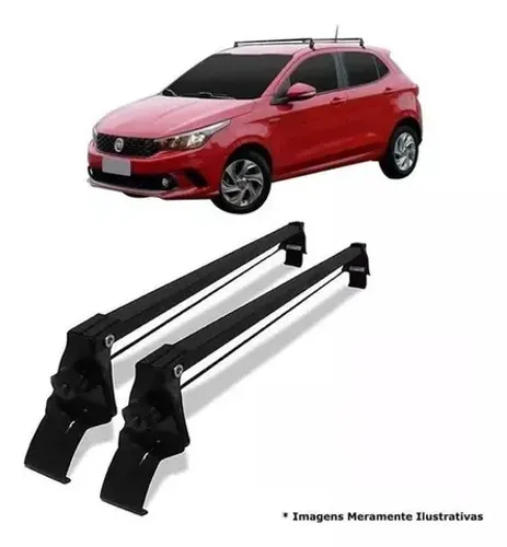 Rack Teto Fiat Argo - Preto Material Aço - VP 984