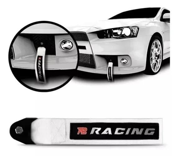 Strap Hook Racing Fita Cinta De Reboque Engate - Cinza