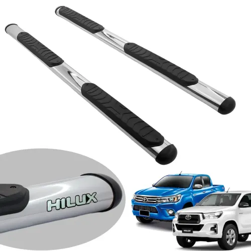 Estribo Track oval cromado Hilux 2016 a 2024