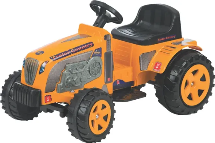 Trator Elétrico Country Amarelo 6v