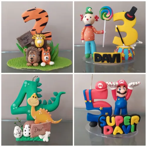 4 Velas de Aniversário Personalizadas
