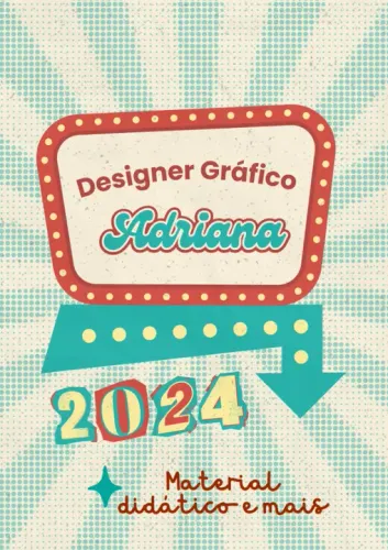 Material empresarial e didático feito por designer
