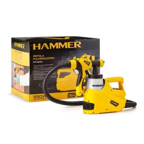 Pistola Pulverizadora 650w 700ml Pp-650 Hammer Promoção