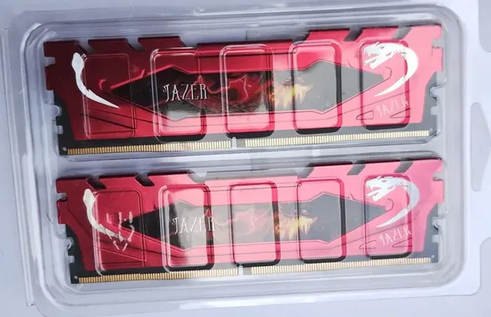 2 Memórias RAM jazer DDR4 3200 mhz