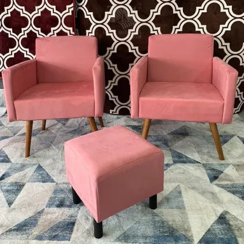 POLTRONAS NINA O VALOR DE 160 CADA UMA PUFF BELLA 50,00 REAIS VÁRIAS CORES DISPONÍVEIS