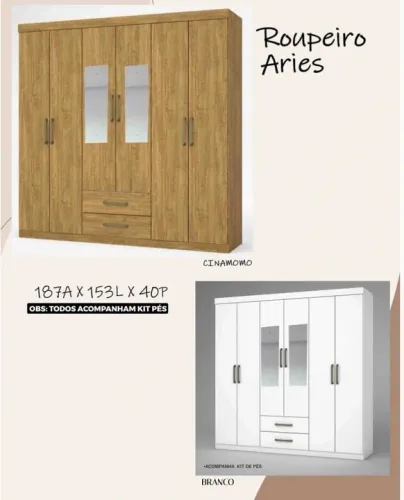 PROMOÇÃO ROUPEIRO ARIES 799,90 COM ENTREGA GRÁTIS SÓ MANDA O ENDEREÇO