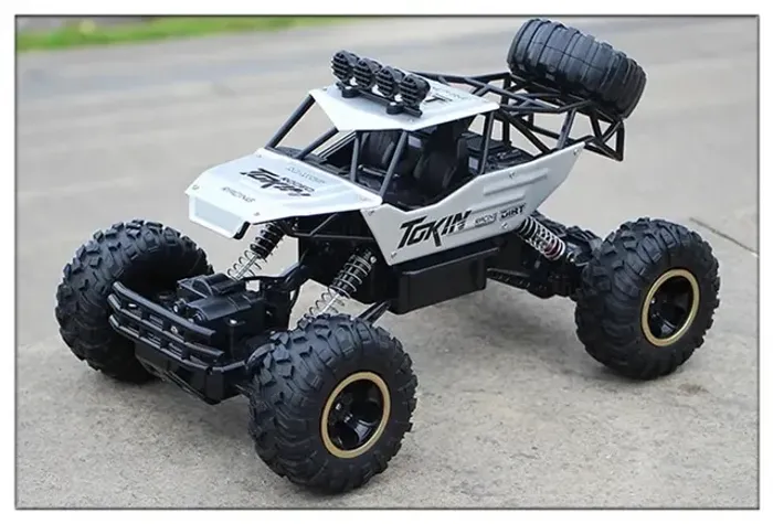 Carro RC com luzes LED para crianças, carros de controle remoto de rádio, Buggy