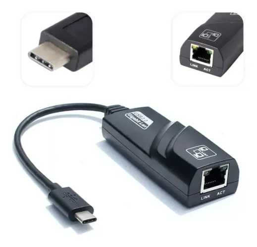 Cabo Adaptador Rede Rj45 Porta Usb-c Tablet Celular Pc Notebook - Loja Natan Abreu