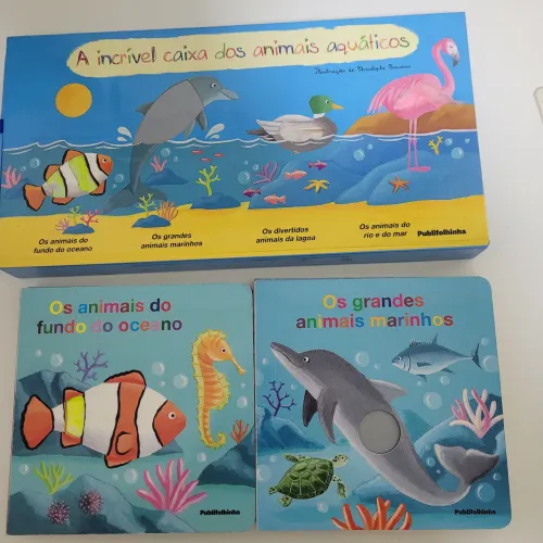 Livro infantil 'A Incrível Caixa dos Animais Aquáticos'