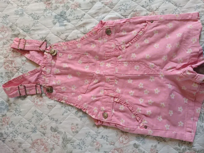 Macaquito Shorts Rosa Floral Infantil