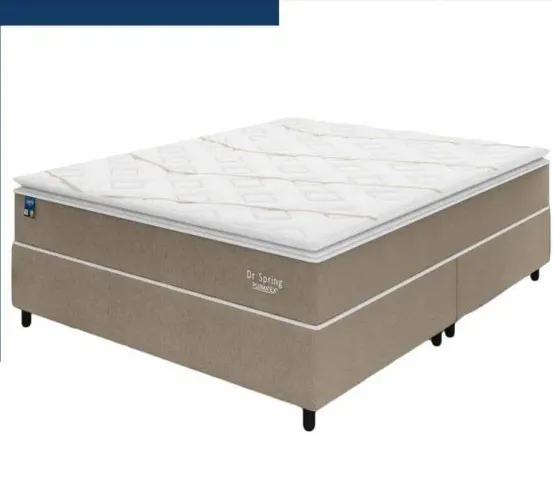 Cama casal com colchão doutor spring molas ensacadas
