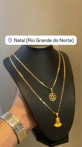 Cordão Piastrine Disponível Pronta Entrega 50cm60cm65cm70cm