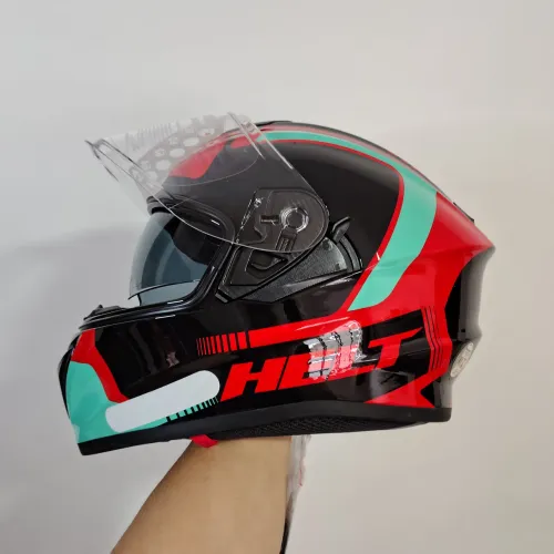 Capacete Helt polar com óculos 