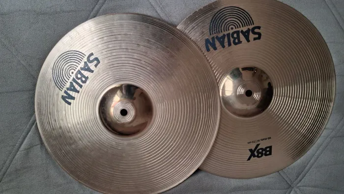 Kit Prato Sabian B8x 14hh /16cr /20rd + Bag capa Triplo 24 Avs Couro