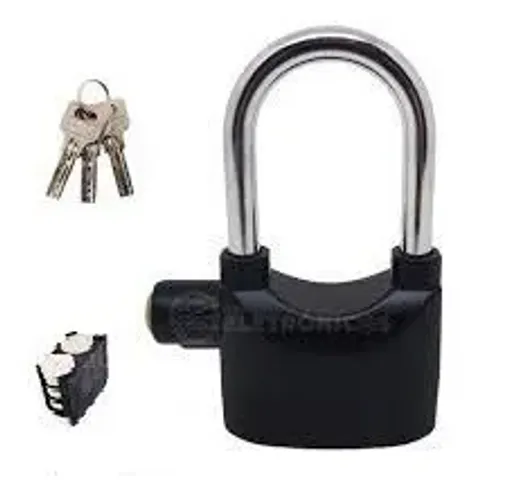 Cadeado Para Moto Com Alarme Antifurto Trava De Segurança