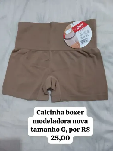 Calcinha Boxer Modeladora Nova G