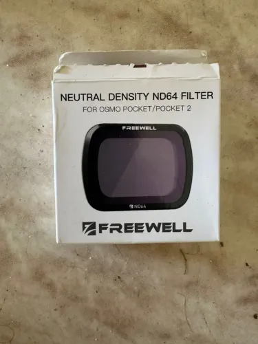 filtro de lente de câmera freewell neutral density nd64 compatível com osmo pocket 1, 2