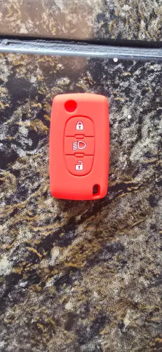 Capa em silicone para chave canivete citroen e Peugeot 