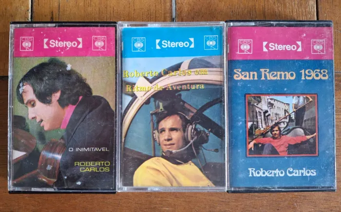3 fitas k-7 originais do Roberto Carlos - CDs Originais