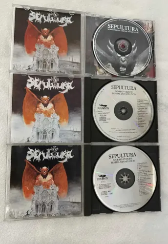 sepultura colecao iron maiden metallica CD bestial roots kreator sodom LP vinil disco deat