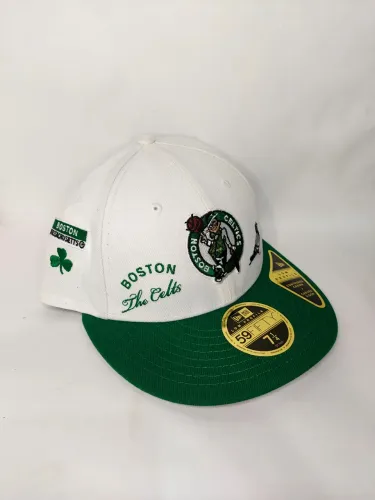 Boné Boston Celtics branco- New era - 59fifty - Basquete - Nba - Low profile