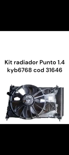 Kit Radiador Punto 1.4 kyb6768 cod 31646