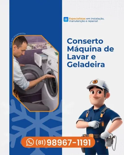 Conserto de Máquina de Lavar e Geladeira