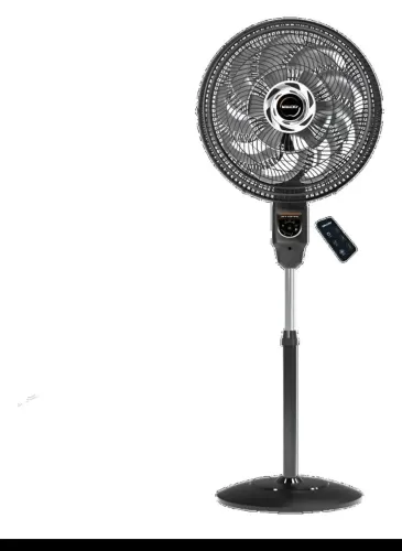 Ventilador coluna com controle preto
