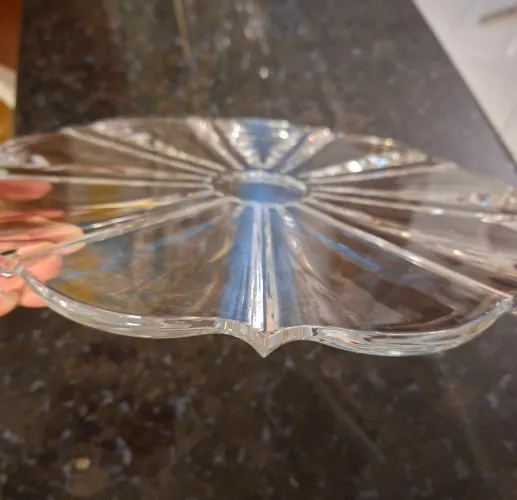 Prato de Cristal para bolo