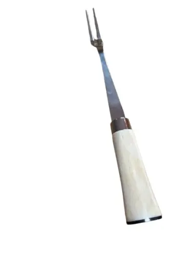 Garfo para Churrasco Inox com Cabo de Osso
