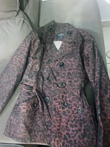 Casaco Sobretudo Leopardo Feminino GG