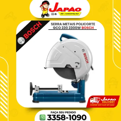 Serra Metais Policorte 2300W Profissional GCO 230 Bosch Garantia de 1 Ano