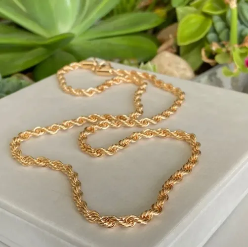 Cordão e Pulseira Semi Jóias 2 Anos de Garantia