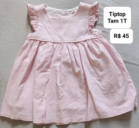 Vestido Tiptop Rosa Tam. 1T