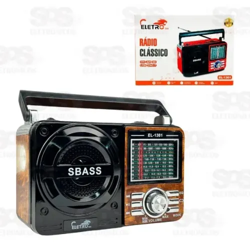 Rádio Clássico Receptor De 9 Bands (EL-1301) Novo