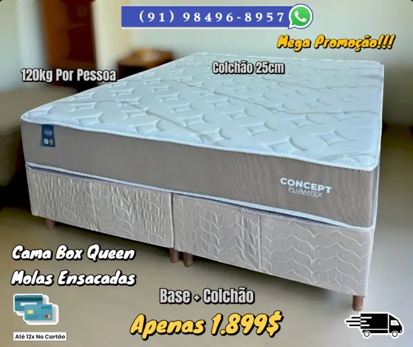Cama Box Queen Molas Ensacadas