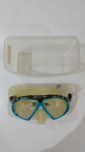 Máscara De Mergulho Aqua Lung Mergulho Aqualung Linea Azul-celeste (Usado)