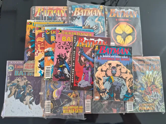 Coleção Completa Gibis Batman - Saga A queda do Morcego