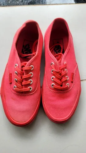 Tenis Vans Feminino Authentic Rose/vermelho 35