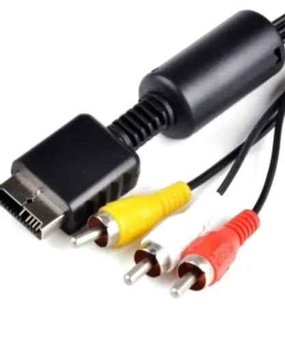 Cabo Av Playstation Ps2, Ps1, Ps3 Rca Audio E Vídeo Play 2