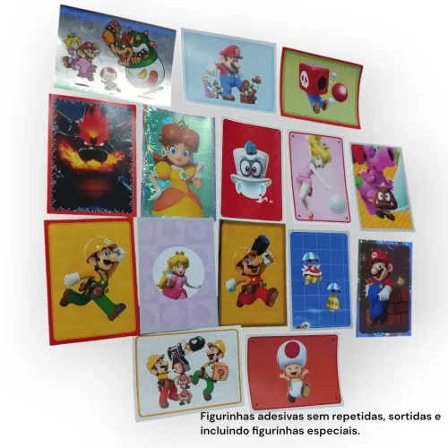 Lote de figurinhas adesivas do SUPER MARIO! #3