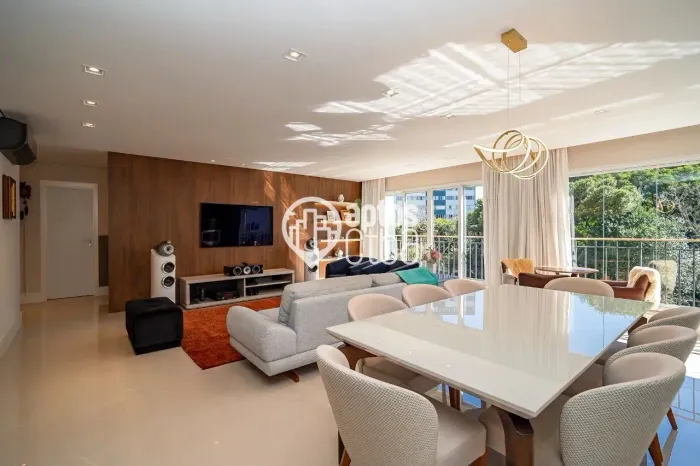 Apartamento mobiliado a venda no Grand Vert, com 168 m2, 04 vagas - Cabral, Curitiba/PR